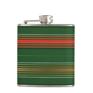 RED GREEN WHITE CHRISTMAS STRIPES FLACHMANN