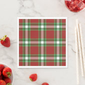 Red Green White Cool Red Lumberjack Kariertes Must Serviette (Beispiel)