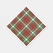 Red Green White Cool Red Lumberjack Kariertes Must Serviette (Ecke)
