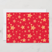 Red Green White Gold Einzigartig Elegante Weihnach Einladung (Rückseite)