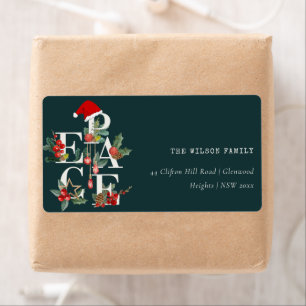 Red Green White Peace Christmas Foliage