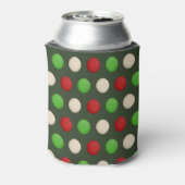 Red Green White Polka Dot Dosenkühler (Kanne Rückseite)