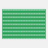 Red Green White Simple Minimal Geschenkpapier Set (Vorderseite 3)