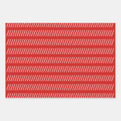 Red Green White Simple Minimal Geschenkpapier Set (Vorderseite)