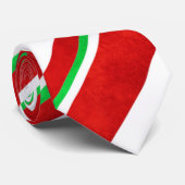 Red Green White Watercolor Candy Cane Streifen Krawatte (Gerollt)