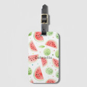 Red Green White Watermelons   Gepäckanhänger (Vorderseite Vertikal)