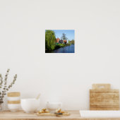 Red Green White Zaanse Schans Dutch Timber Houses Poster (Küche)