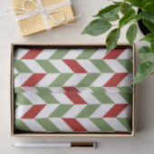 RED GREEN WHITE ZIG ZAG STRIPES SEIDENPAPIER (Geschenk)