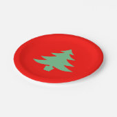 Red Green Xmas Weihnachtsbaum 4Helen Pappteller (Schrägansicht)