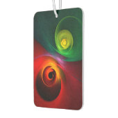 Red Green Yin Yang Modernes Abstraktes Kunstmuster Autolufterfrischer (Links)