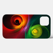 Red Green Yin Yang Modernes Abstraktes Kunstmuster Case-Mate iPhone Hülle (Rückseite (Horizontal))
