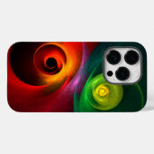 Red Green Yin Yang Modernes Abstraktes Kunstmuster Case-Mate iPhone Hülle (Rückseite (Horizontal))