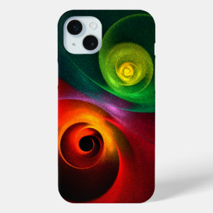 Red Green Yin Yang Modernes Abstraktes Kunstmuster Case-Mate iPhone Hülle