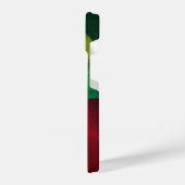 Red Green Yin Yang Modernes Abstraktes Kunstmuster iPhone Hülle (Linke Seite)