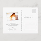 Red Green Zen Bamboo chinesische Hochzeit retten d Ankündigungspostkarte (Rückseite)