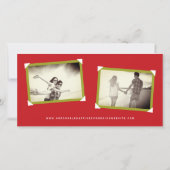 Red Green Zen Bamboo Verlasse Foto Chinesisch Hoch Save The Date (Rückseite)