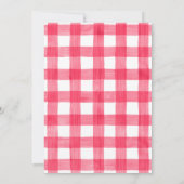 Red Greenery Barnyard Farm Animals Baby Shower Einladung (Rückseite)