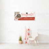 Red Greenery Overlapping Fotos Glückwunsch Graduat Banner (Insitu)