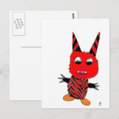 Red Gremlin Postkarte (Vorne/Hinten)