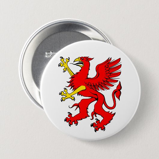 Red Griffin Button (Vorne & Hinten)