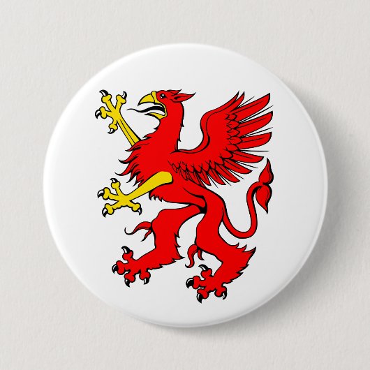 Red Griffin Button (Vorderseite)