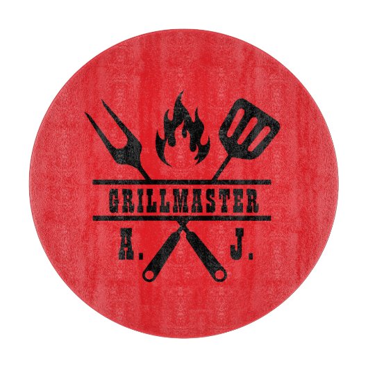 Red Grillmaster Utensil  Schneidebrett (Vorderseite)