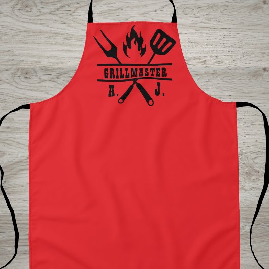 Red Grillmaster Utensil Schürze