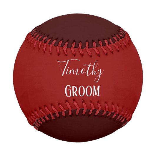 Red Groom Souvenir Baseball (Vorderseite)
