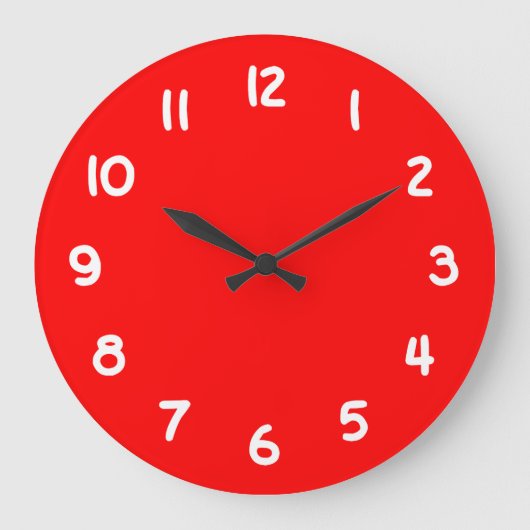 Red Große Wanduhr (Vorderseite)