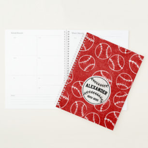 Red Grungall Baseball-Muster Planer