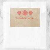 Red Grunge D20 Dice Gamer Danke Stickers (Tasche)