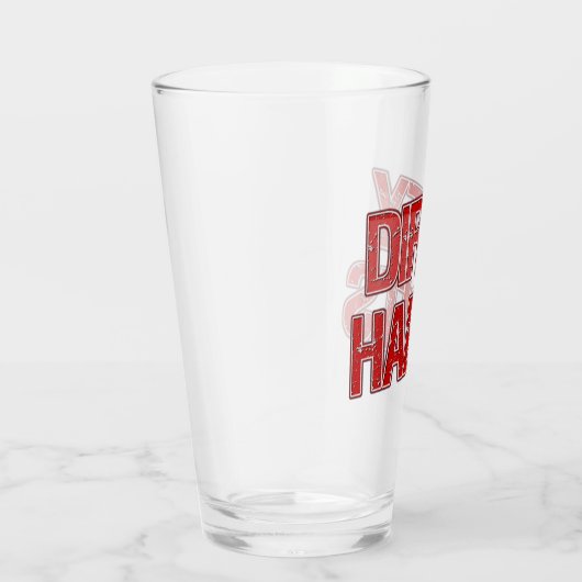 Red Grunge Dirty Habitat Bierglas Glas (Rechts)