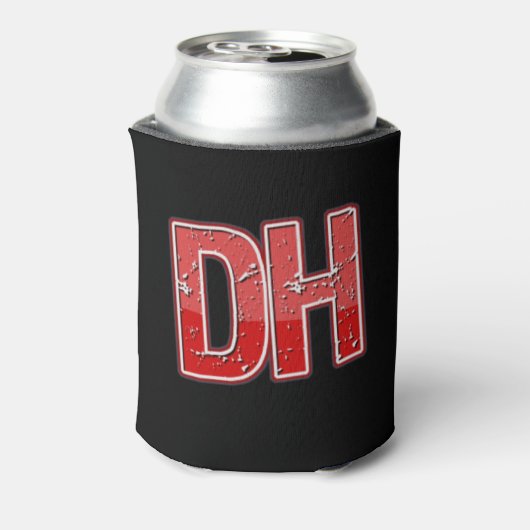 Red Grunge Dirty Habits Coozie Dosenkühler (Kanne Rückseite)