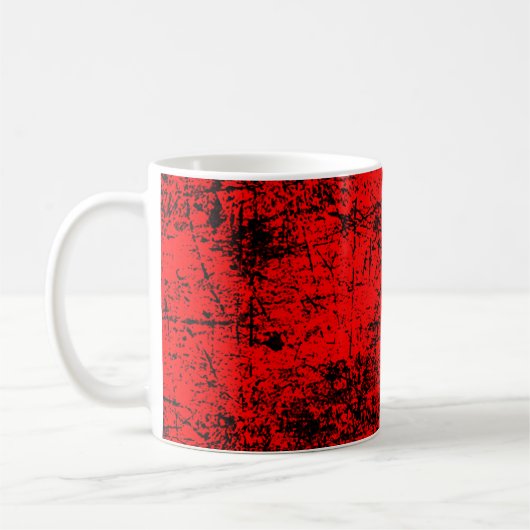 Red Grunge Kaffeetasse (Links)