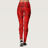 Red Grunge Leggings (Rückseite)