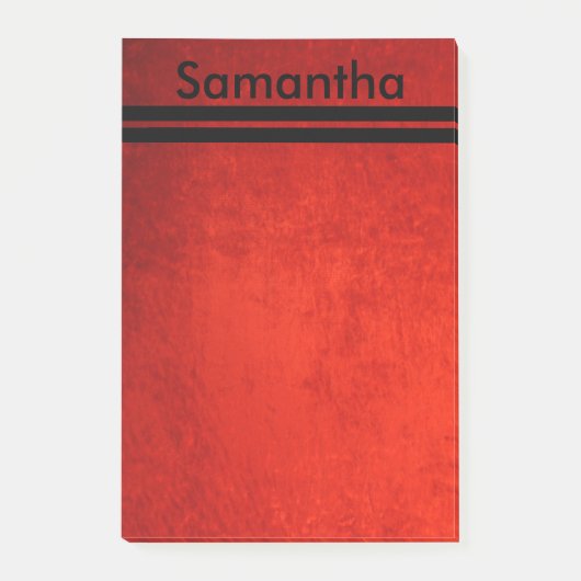 Red Grunge Post-it Klebezettel (Vorderseite)