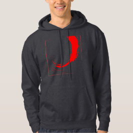 Red Grunge Swirl Streetwear Hoodie