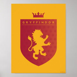 Red GRYFFINDOR™ Crowned Crest Poster