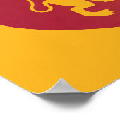 Red GRYFFINDOR™ Crowned Wappen Poster (Ecke)