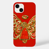 Red Guardian Angel Art Custom iPhone Case (Rückseite)