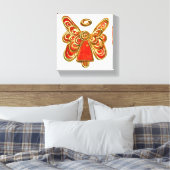 Red Guardian Angel Art Wrapped Canvas Malerei Leinwanddruck (Insitu (Schlafzimmer))