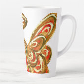 Red Guardian Angel Christmas Latte Coffee Tasse Cu (Rechts)
