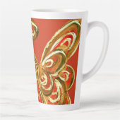 Red Guardian Angel Christmas Latte Coffee Tasse Cu (Rechts)