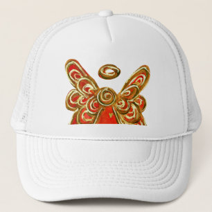 Red Guardian Angel Custom Art Hat oder Cap Truckerkappe