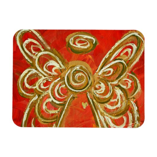 Red Guardian Angel Custom Magnet Art Malerei (Horizontal)