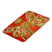 Red Guardian Angel Custom Magnet Art Malerei (Linke Seite)