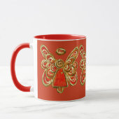 Red Guardian Angel Weihnachtscoffee Tasse Cup (Links)