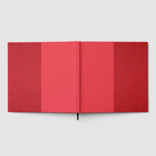 Red Guest Book mit Textured Sides - Anpassbar Gästebuch