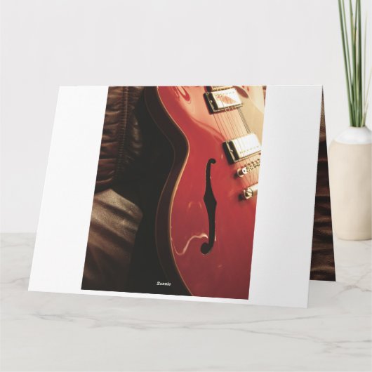 Red Guitar Better Dankeskarte (Rückseite)