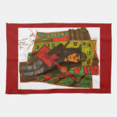 Red Guitar Handtuch (Horizontal)